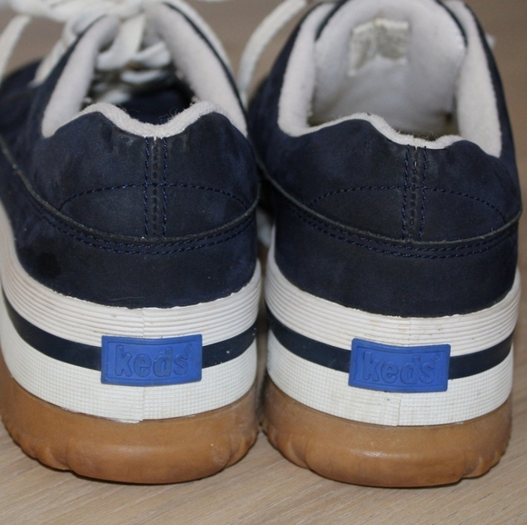 C - Keds navy blue suede platform shoes - Picture 5 of 5